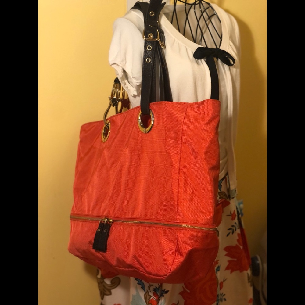JPK Paris 75 large orange tote  shoulder bag